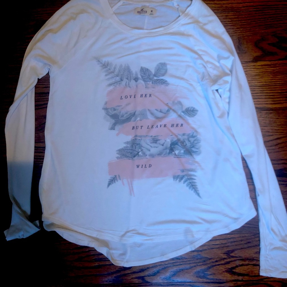Hollister long sleeve shirt top size medium